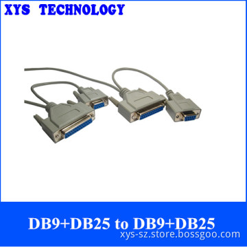 3FT high quality wire DB9 female to DB25 female cable